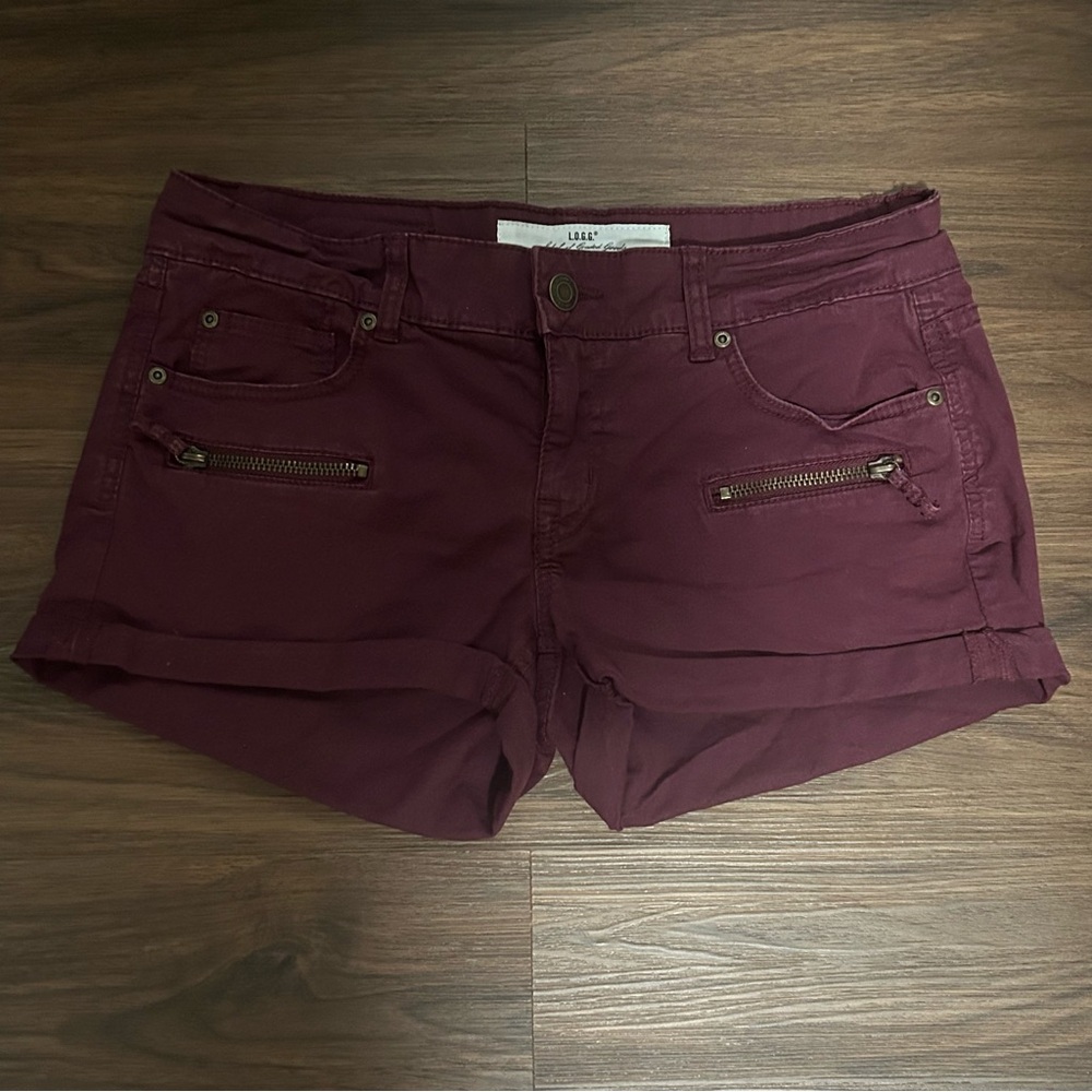 H&M Burgundy Shorts
